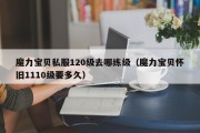 魔力宝物私服120级去哪练级（魔力宝物怀旧1110级要多久）