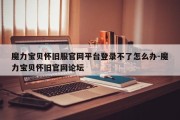 魔力宝贝怀旧服官网平台登录不了怎么办-魔力宝贝怀旧官网论坛