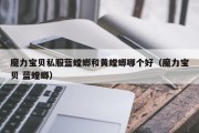 魔力宝物私服蓝螳螂和黄螳螂哪个好（魔力宝物 蓝螳螂）