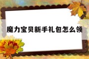 魔力宝贝新手礼包怎么领(魔力宝贝新手礼包怎么领取)